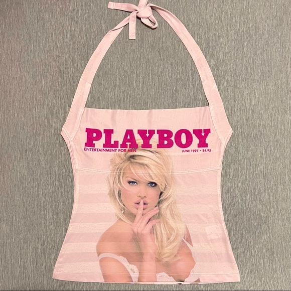 PLAYBOY Tops - Playboy June 1997 Magazine Cover Halter Top